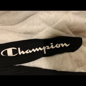 black champion leggings